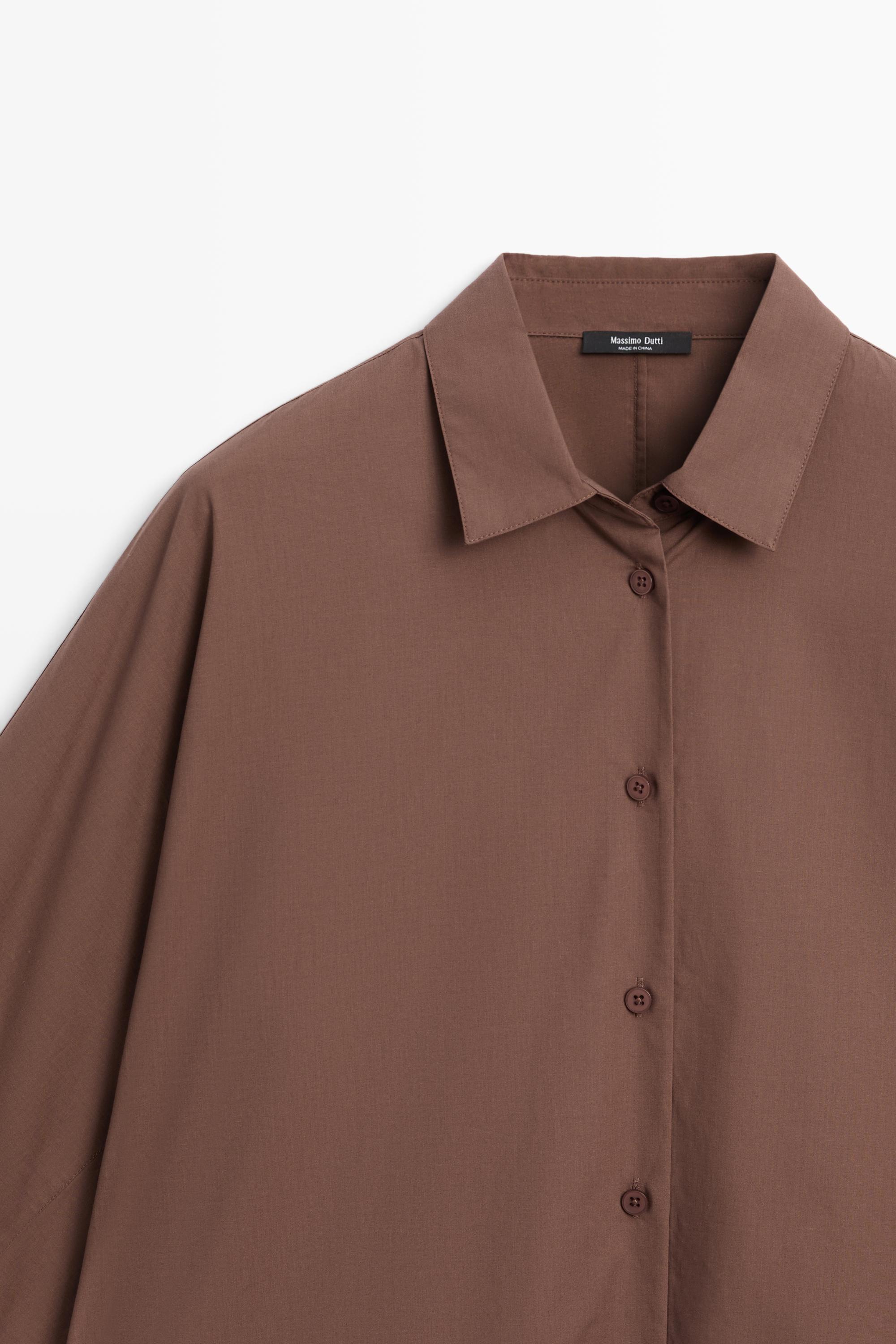 Cotton poplin shirt